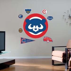  Chicago Cubs Retro Logo Fathead Wall Sticker: Sports 