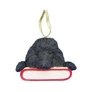    Personalizable Black Poodle Christmas Ornament: Home & Kitchen