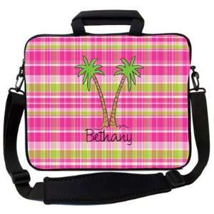  Got Skins Laptop Carrying Bags   Hot Pink Plaid Palm Tree: Electronics