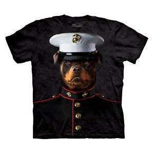 ROTTWEILLER MARINE SARGE ADULT T SHIRT THE MOUNTAIN  