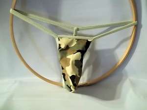 Mens G String Thong CTB 2012 Jungle Camo DURABLE COTTON DUCK Size 