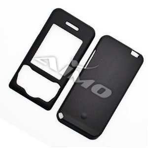   Rubberized Protector Hard Case Leather Paint Cover Black: Everything