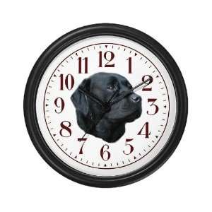  Black Labrador Funny Wall Clock by 