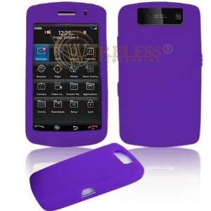 Blackberry Storm 2 9550 Trans. Purple Silicon Skin Case + Free 