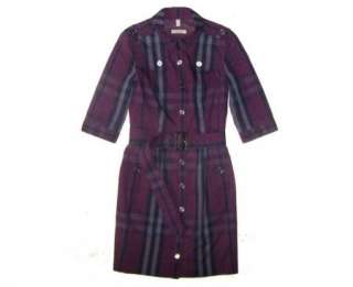 BURBERRY CLASSIC BELTED CHECK SHIRTDRESS/DRESS~4/US  