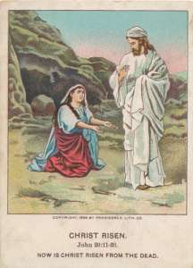Religious Victorian Trade Card Berean Lesson Pictures  
