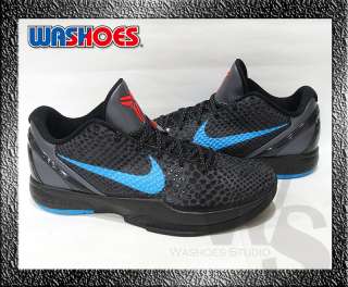 2011 Nike Zoom Kobe VI 6 Dark Knight Grey Black Blue Red US 8~12 