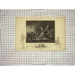   c1790 c1900 SCENE DEATH GENERAL MONTGOMERY ROGERS