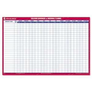  442503 Reversible/Erasable 12 Month Vacation Planner 36 