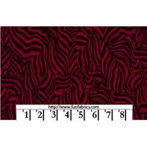  Red Zebra Print Fabric: Home & Kitchen