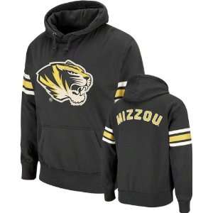  Missouri Tigers Black Blindside Hooded Sweatshirt: Sports 