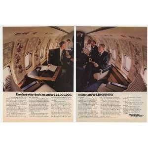 1982 Canadair Challenger Wide Body Jet 2 Page Print Ad (23985):  