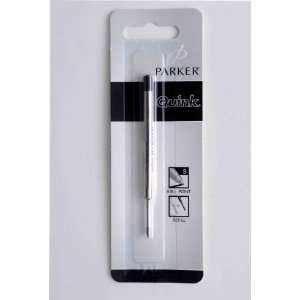 Parker   Quink: 1 Black Ball Pen Refill in Blister or Plastic Tube 