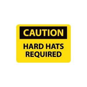   OSHA CAUTION Hard Hats Required Safety Sign: Home Improvement