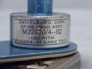 DMC Daniels GS100 M22520/4 01 Ratchet Hand Crimp Tool w/TGP295 Head 