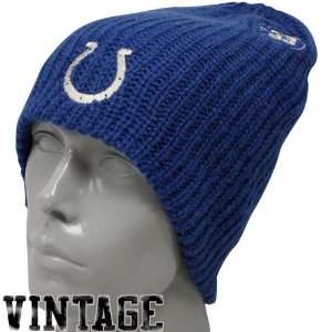   Colts Royal Blue Origin Long Knit Beanie: Sports & Outdoors