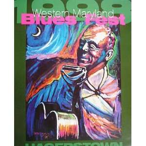   Western Maryland Blues Fest 98 Original Concert Poster