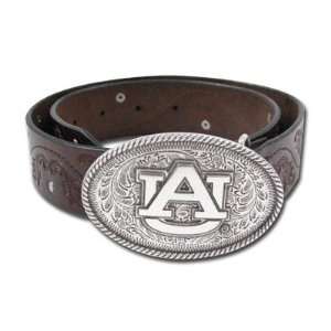   Tigers Womens Hand Tooled Au Leather Belt By Enmon