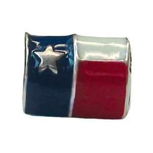  Zable Texas Flag Country Flags Sterling Silver Charm 