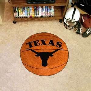  Fanmats Texas Longhorns Basketball Shaped Mat: Sports 