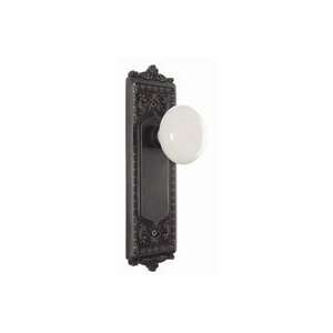   Porcelain Egg Dart Knobset Indoor Door Handle