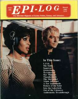 Epi Log Magazine #16, U.F.O./Thunderbirds/Saint 1992 NM  
