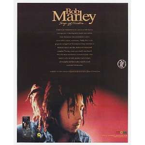  1992 Bob Marley Songs of Freedom Album Promo Print Ad 