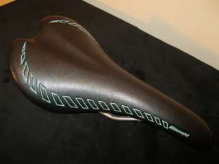 Bianchi Bicycle Racing Saddle   By Velo   Black With Celeste   In Mint 