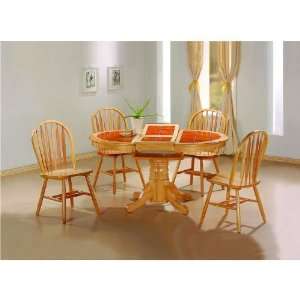  Dining Set with Terracotta Tile Top in Natural by Coaster 