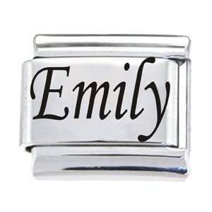  Body Candy Italian Charms Laser Nameplate   Emily Jewelry