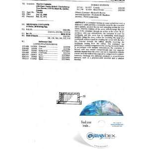  NEW Patent CD for DISPENSING CONTAINER 