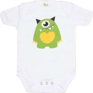  Organic One Eye Monster Bodysuit Baby