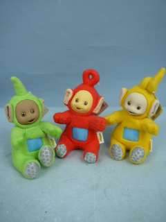 Lot of 3 Teletubbies Bean Bag Dolls W/Tags   Playskool  