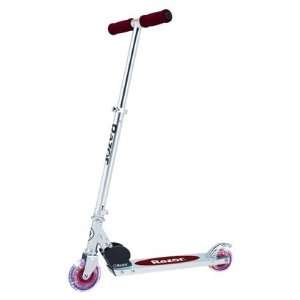  Razor A Lighted Wheel Kick Scooter  Red: Sports & Outdoors