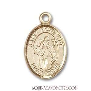  St. Boniface Small 14kt Gold Medal Jewelry