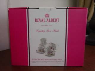 Royal Albert COUNTRY ROSE BUD Roses 10 Pc Tea Set NEW!  