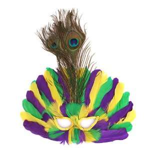  Feather Mardi Gras Mask 