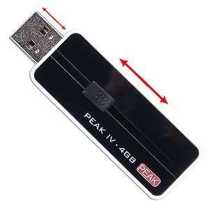  PEAK Hardware PEAK IV 4GB USB 2.0 Flash Drive (Black/White 