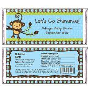   Monkey Boy   Personalized Candy Bar Wrapper Baby Shower Favors: Baby