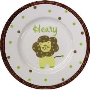  Lazy Lion Personalized Ceramic Plate 