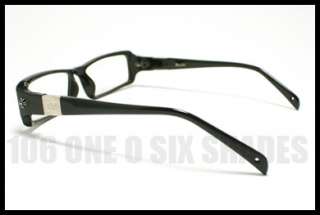 CLEAR LENS Optical Glasses Rectangle Frame BLACK New  