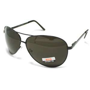 AVIATOR Sunglasses Cop Pilot Style Premium BLACK Metal  