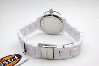   Stella Mini White Acrylic Band Pearl Watch Date 30mm ES2544  