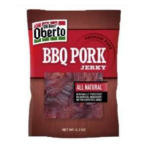Oh Boy! Oberto Natural Style Jerky, BBQ Pork, 6.2 Ounce:  