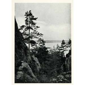 com 1903 Print Nokia Finland Picturesque View Lake Mountain Landscape 