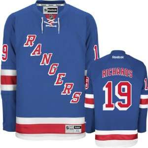  Brad Richards Jersey Reebok Blue #19 New York Rangers 