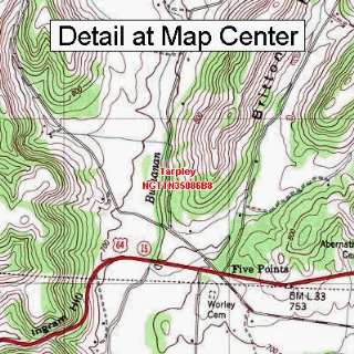   Topographic Quadrangle Map   Tarpley, Tennessee (Folded/Waterproof