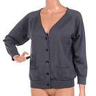 G511 FILIPPA K Blue Cotton Knit Cardigan Size Small RRP £77