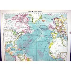   Map 1920 Atlantic Ocean Canada Commercial Development
