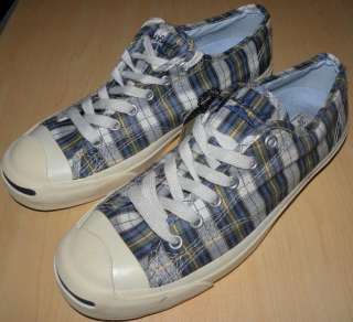 Converse Jack Purcell Plaid Sneakers 6 Mens Madras  